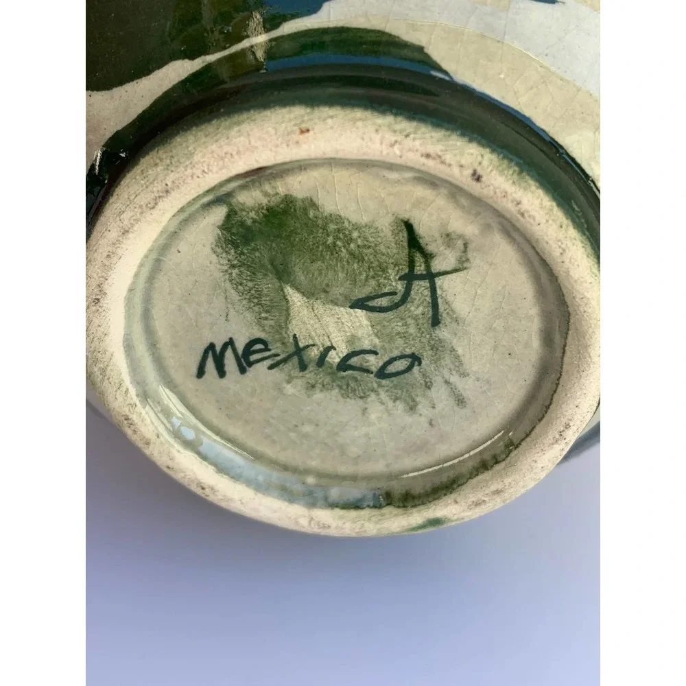 Pottery Vase Made‎ in Mexico Signed 